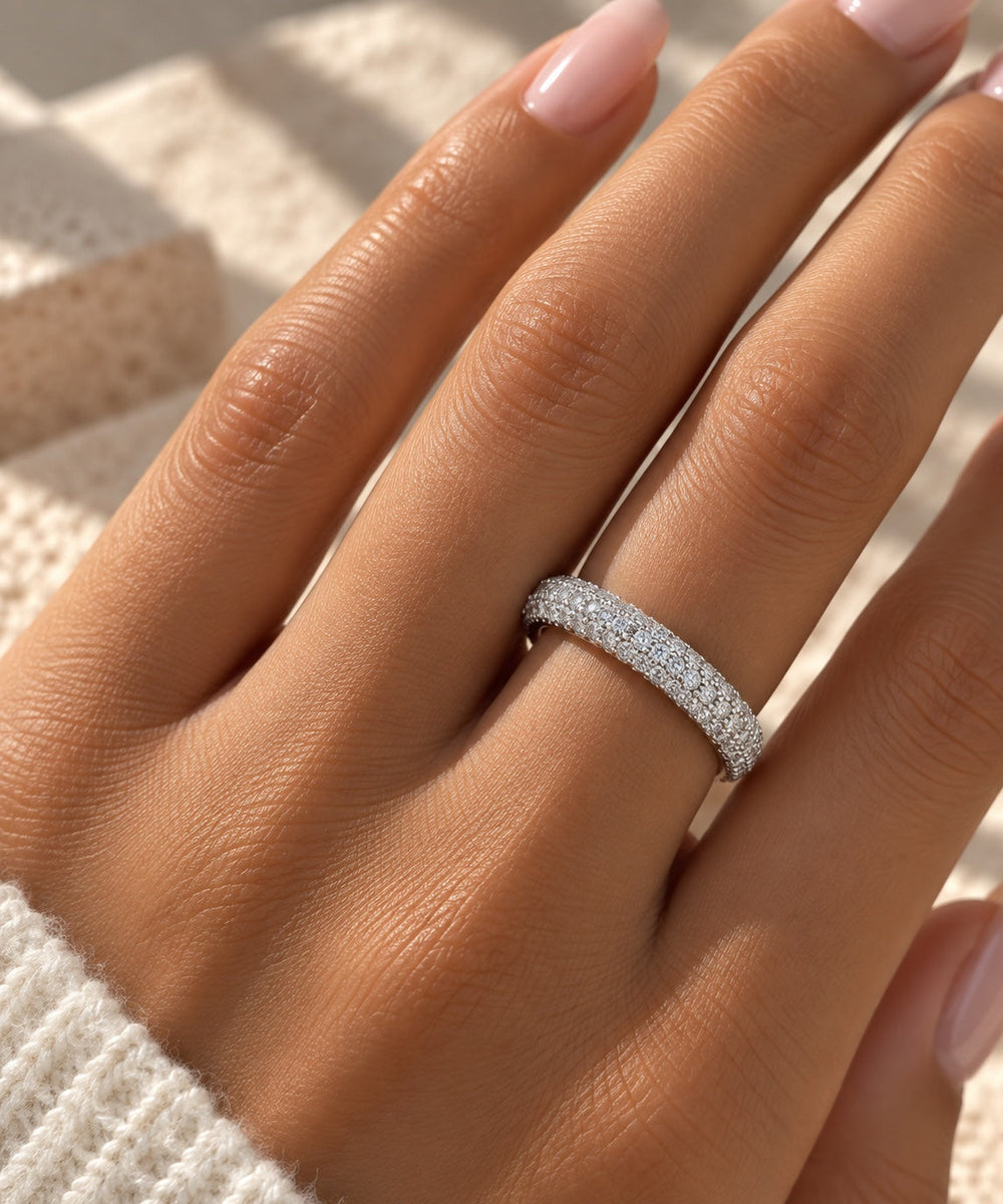The Camille Ring worn on hand