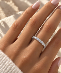 The Alessia Ring worn on hand