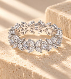 The Fiorella Ring — floral detail