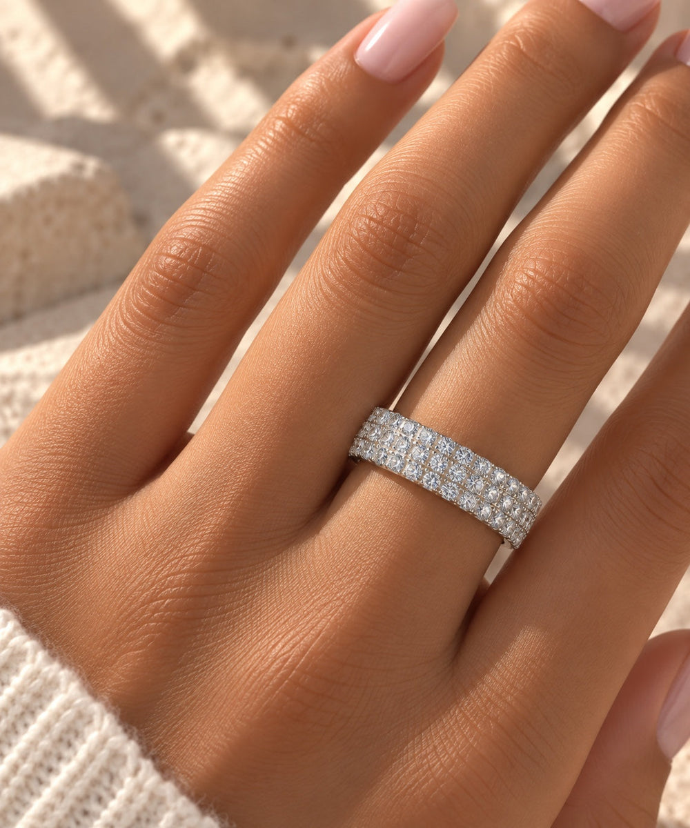 The Elodie Ring worn on hand