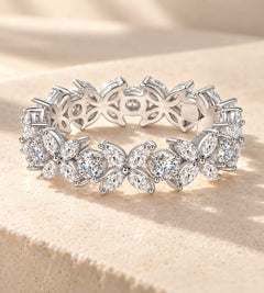The Fiorella Ring — alternate floral view
