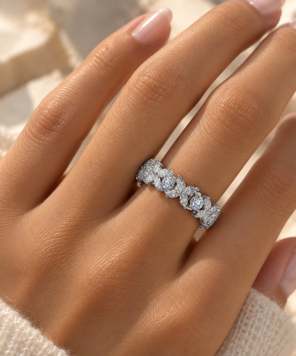 The Fiorella Ring worn on hand