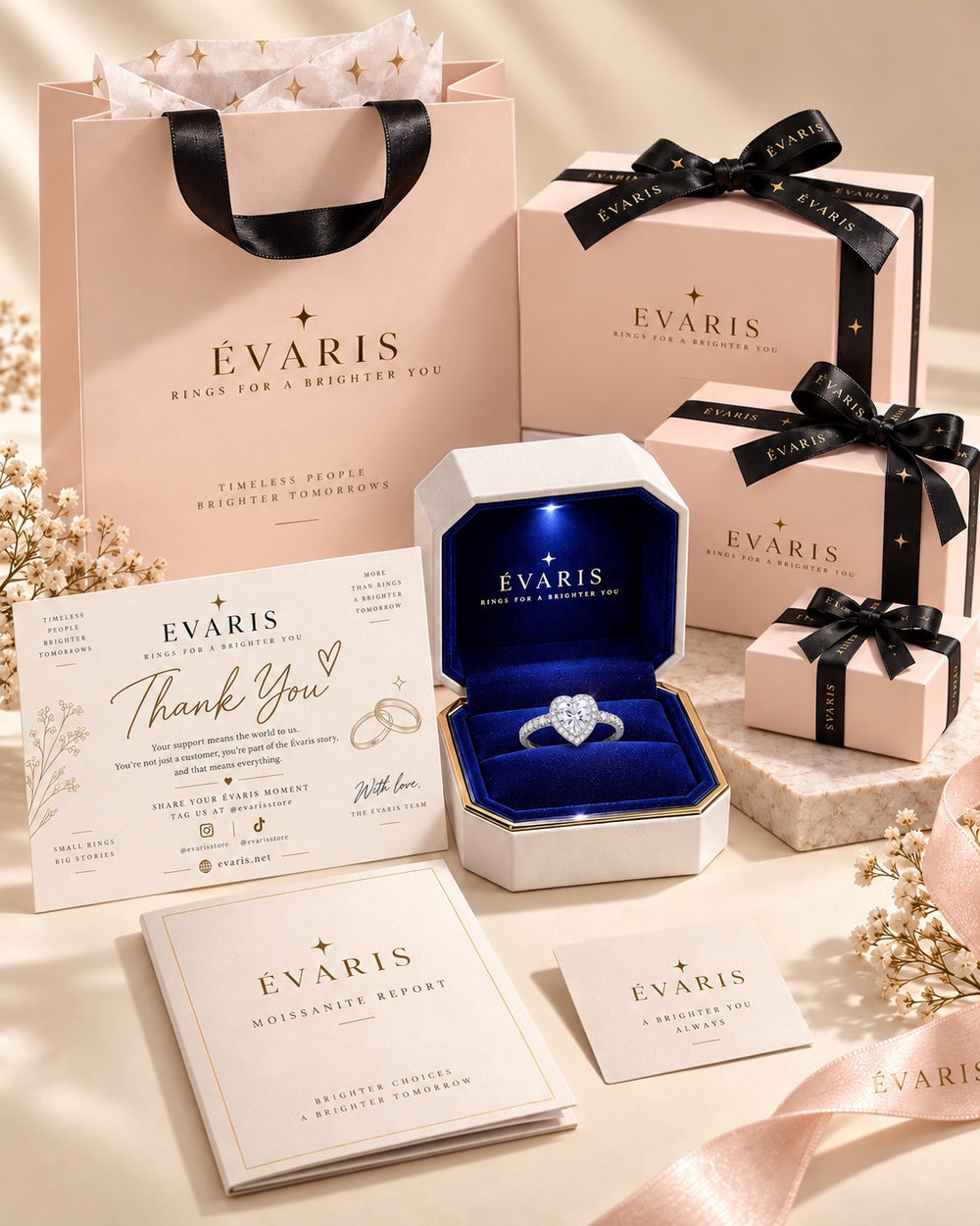 ÉVARIS blush gift packaging upgrade