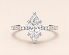 The Celeste Ring — Marquise moissanite ring in S925 sterling silver — image 2