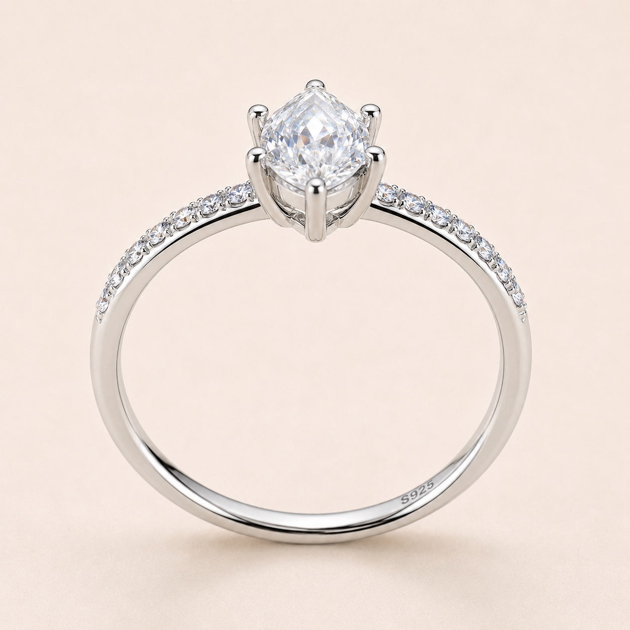 The Celeste Ring — Marquise moissanite ring in S925 sterling silver — image 5