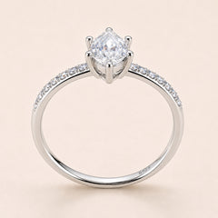 The Celeste Ring — Marquise moissanite ring in S925 sterling silver — image 5