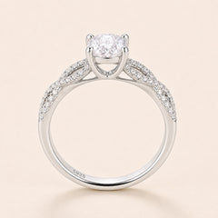 The Elara Ring — Oval moissanite ring in S925 sterling silver — image 3