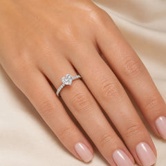 The Valentina Ring — Heart moissanite ring in S925 sterling silver — image 5