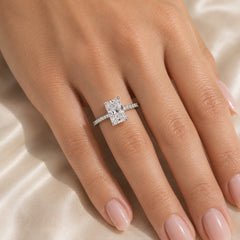 The Vivienne Ring — Radiant-style moissanite ring in S925 sterling silver — image 5